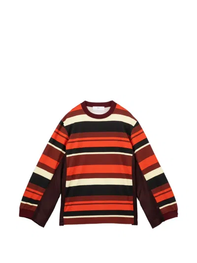 Toga Horizontal-stripe Long-sleeve T-shirt In Multi