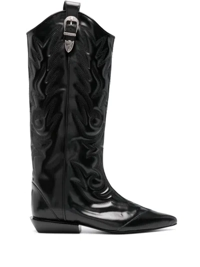 Toga Knee-length Boots In Black