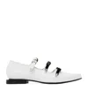 Toga White Mary Jane Ballerina Flats In White