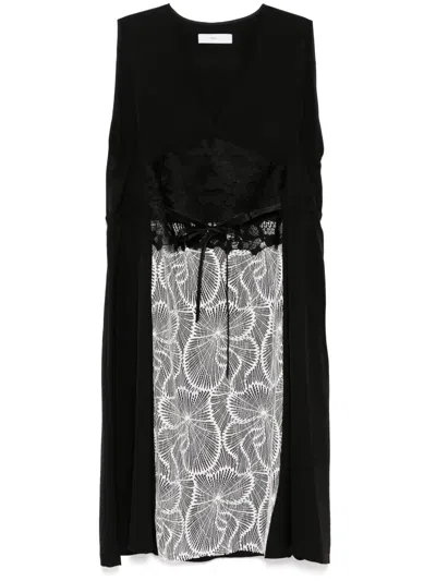 Toga Lace Detail Dress In Black