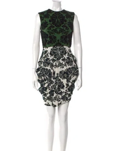 Pre-owned Toga Lace Pattern Mini Dress In Multi
