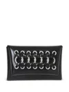 Toga Lace-up Leather Wallet In Neutral
