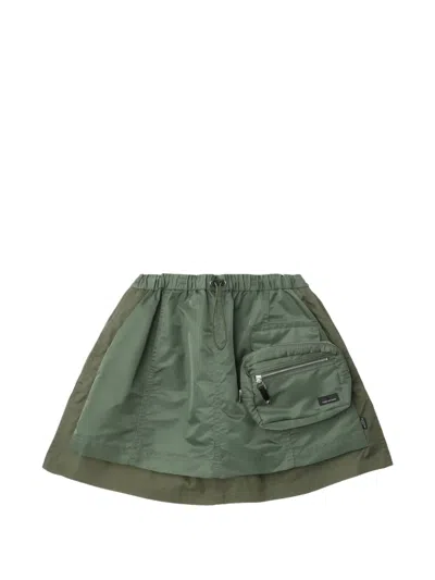 Toga Layered Mini Skirt In Green