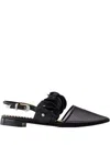 Toga Leather Ballerina Shoes