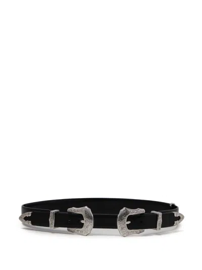Toga Leather Belt In Black