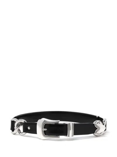 Toga Leather Belt In Black