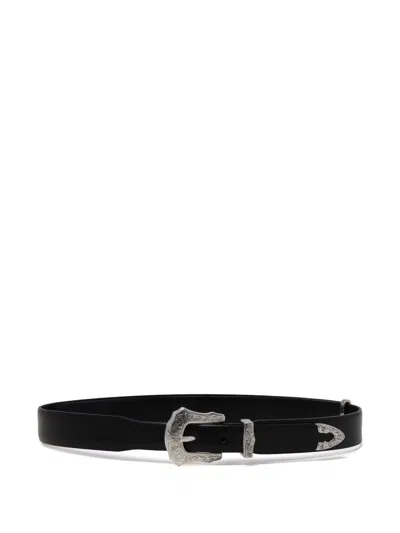 Toga Leather Belt In Black