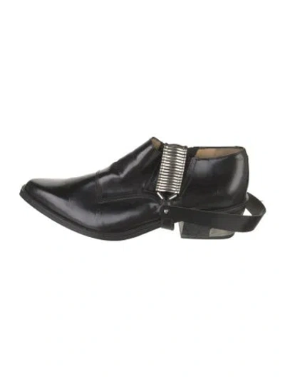 Pre-owned Toga Leather Boots In Black