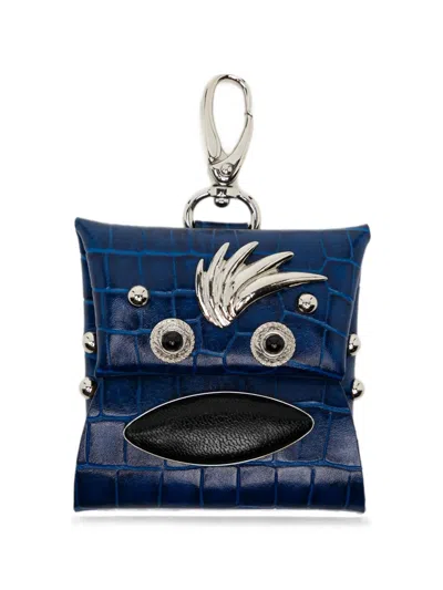 Toga Leather Cardholder In Blue