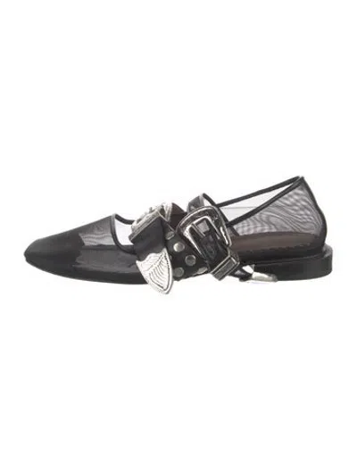 Pre-owned Toga Leather Flats In Multicolor