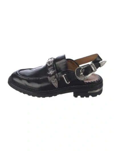 Pre-owned Toga Leather Loafers In Blue