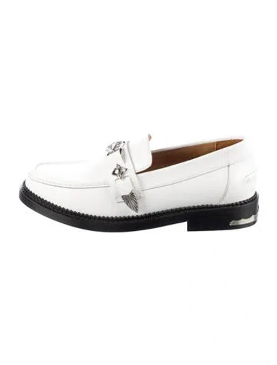 Pre-owned Toga Leather Loafers In White