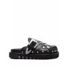 Toga Studded Leather Mules