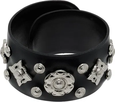 Toga Leather Roll Bangle Bracelet
