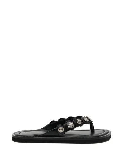 Toga Leather Sandals In Multi