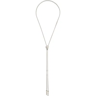 Toga Loop Tie Necklace In 28 Silver