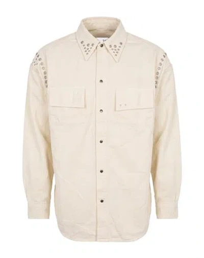 Toga Man Shirt Ivory Size M Cotton In Neutral