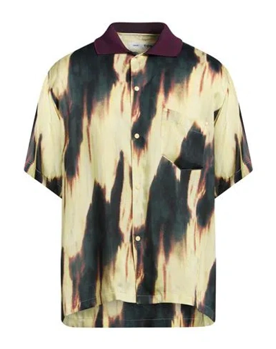 Toga Man Shirt Yellow Size Xl Cupro In Multi