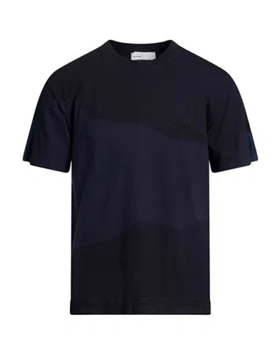 Toga Man T-shirt Navy Size L Cotton, Cupro In Blue