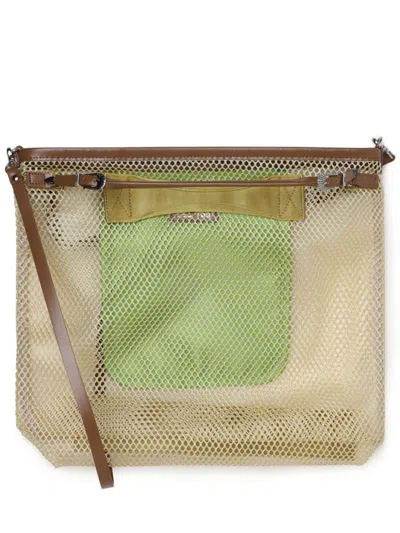 Toga Mesh Shoulder Bag In Neutrals