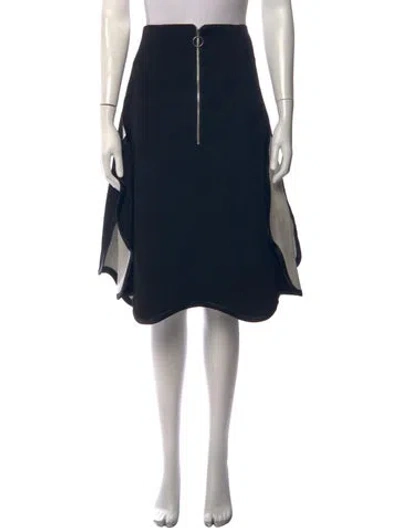 Pre-owned Toga Midi Length Skirt In Black
