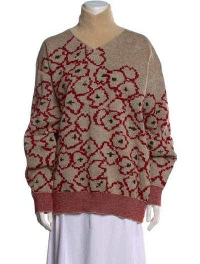 Pre-owned Toga Mohair Printed Sweater In Multi