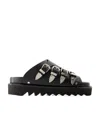 Toga Buckle-embellished Slides In Black