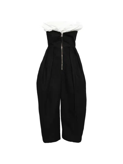 Toga Oxford Jumpsuit In Black