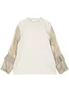 Toga Panelled Colour-block T-shirt In Neutrals