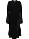 Toga Panelled Dress In Black
