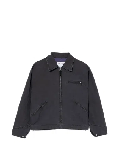 Toga Pigment-print Jacket In Gray