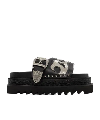 Toga Platform Platform Platform Slippers In Black