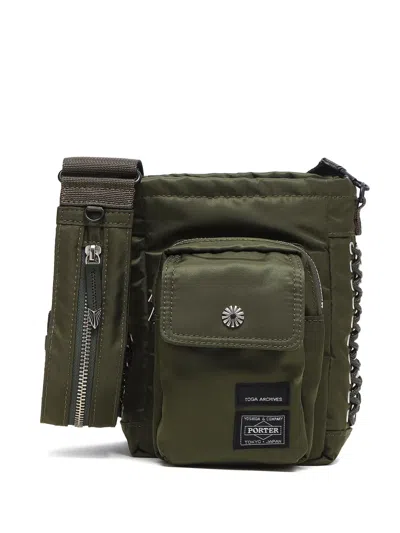 Toga Pocket-chain Messenger Bag In Green