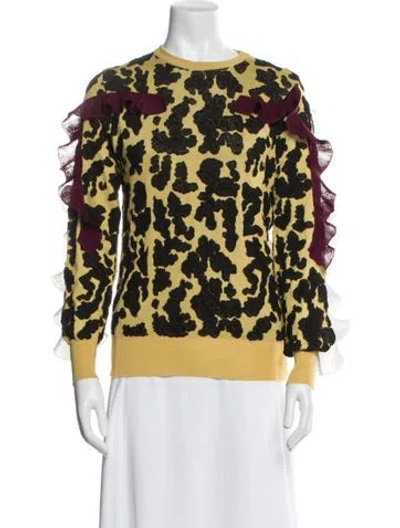 Pre-owned Toga Printed Crew Neck Sweater In Multi