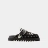 Toga Studded Faux-fur Mules
