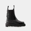 Toga Ssense Exclusive Black Leather Chelsea Boots In Black
