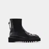 Toga Aj1228 Ankle Boots -  Pulla - Leather - Black In Black