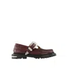 Shop Toga Pulla Aj1278 Loafers - Leather - Burgundy In Black