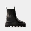 Toga Aj1311 Boots - Leather - Black In Black
