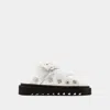 Toga Studded Slides In White