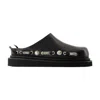 Toga Pulla Open-back Black Sandals With Chunky Platform