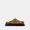 Toga Pulla Slip-on Sandals With Calfskin Upper In Brown