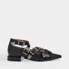 Toga Cross Strap Flat In Black