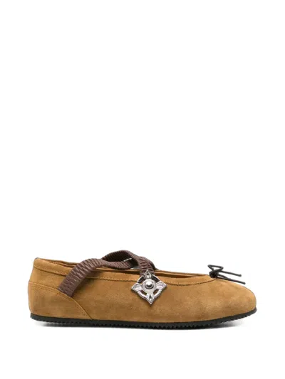 Toga Pulla Ballet Flats In Brown