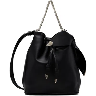 Toga Pulla Black Drawstring Shoulder Bag