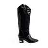 Toga Pulla Leather Cowboy Boot In Multi