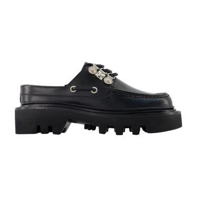 Toga Pulla Lug-sole Moccasin Flat In Black
