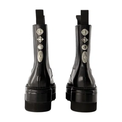 Toga Pulla Metal-studded Leather Boots In Multi