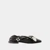 Toga Cross Strap Ballet In Black