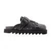 Toga Pulla Studded Leather Mule In Black